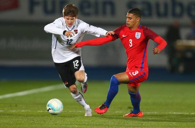 Fußball, U 18 Länderspiel, Österreich - England