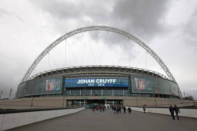 Fußball, Länderspiel, Regen vor dem Spiel England - Niederlande in London