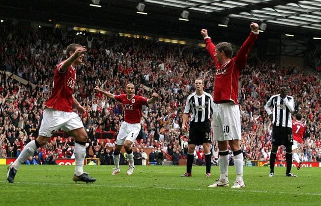 Fußball, England, Premier League, Manchester United - Newcastle United 2:0