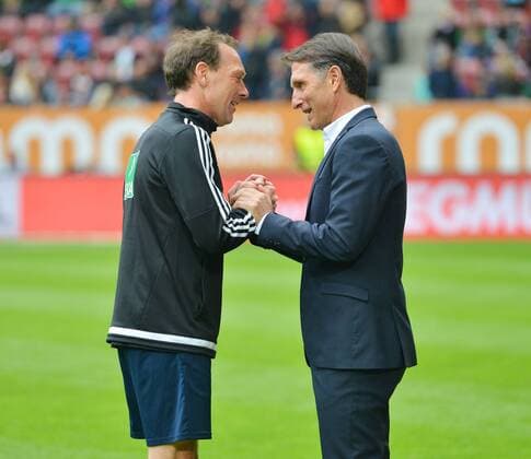 Fußball, FC Augsburg - Hamburger SV, letztes Bundesligaspiel von Schiedsrichter Florian Meyer