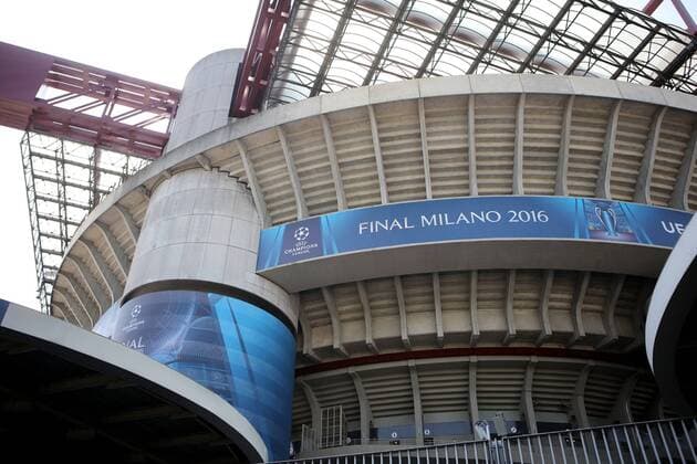 Fußball, Champions League, Giuseppe Meazza Stadion ein Tag vor dem Finale in Mailand