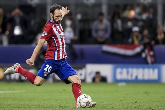 Fußball, Champions League Finale, Juanfran verschießt im Elfmeter, Real Madrid - Atletico Madrid
