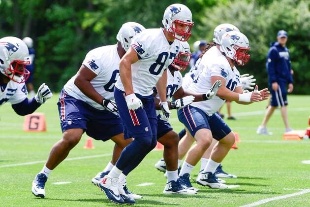 American Football, NFL, New England Patriots Training