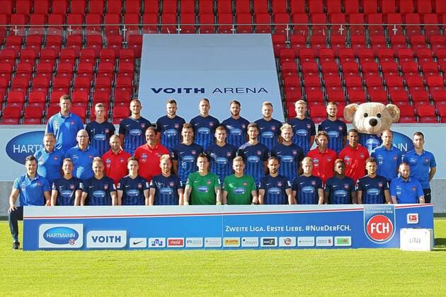 Fußball, 2. BL, Porträttermin 1. FC Heidenheim 1846