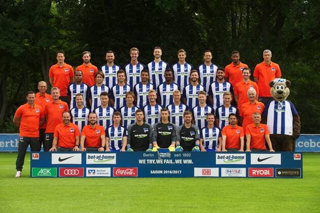 Fußball, Hertha BSC Porträttermin