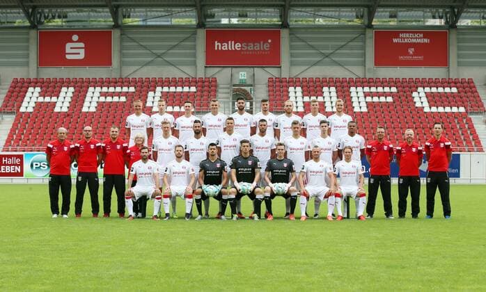 Fußball, 3. Liga, Porträttermin Hallescher FC