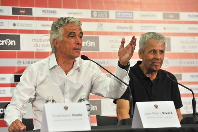 Fußball, OGC Nizza Pressekonferenz