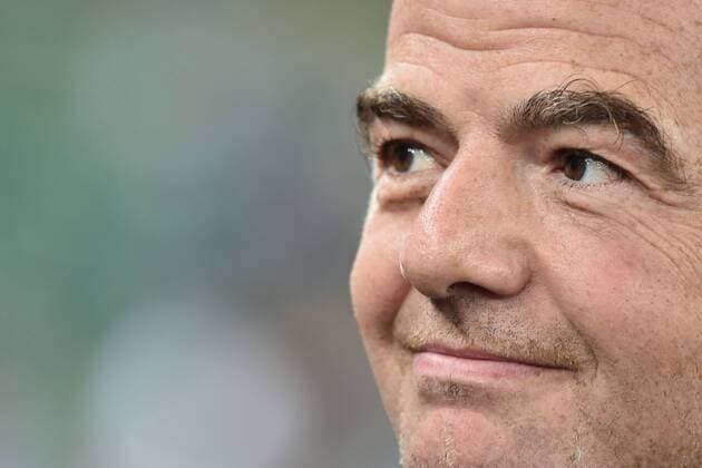Fußball, Länderspiel, Italien - Frankreich, Giovanni Infantino im Stadion