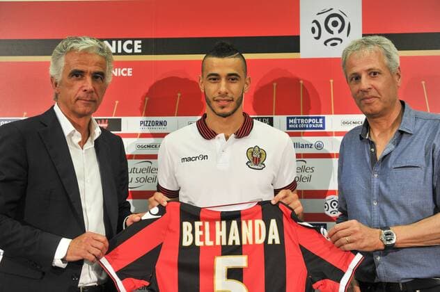 Fußball, Mario Balotelli und Younes Belhanda - OGC Nizza präsentiert Neuzugänge