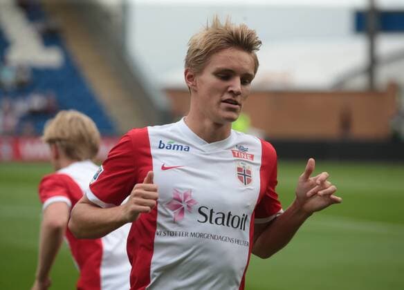 Fußball, U21 EM Quali, England - Norwegen, Martin Ödegaard