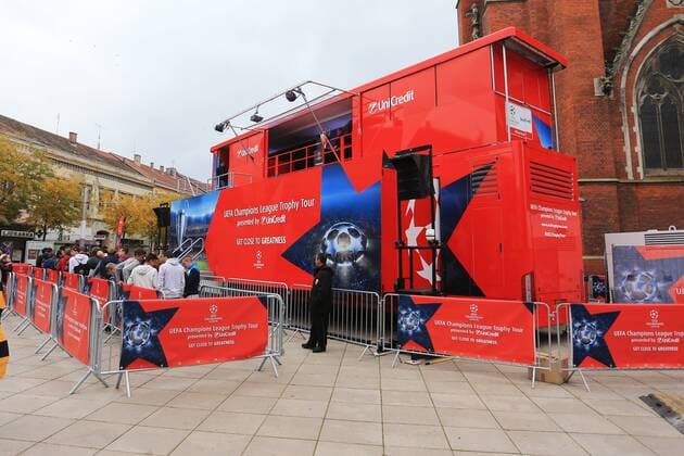 Fußball, CL, UEFA Champions League Trophy Tour macht in Osijek halt