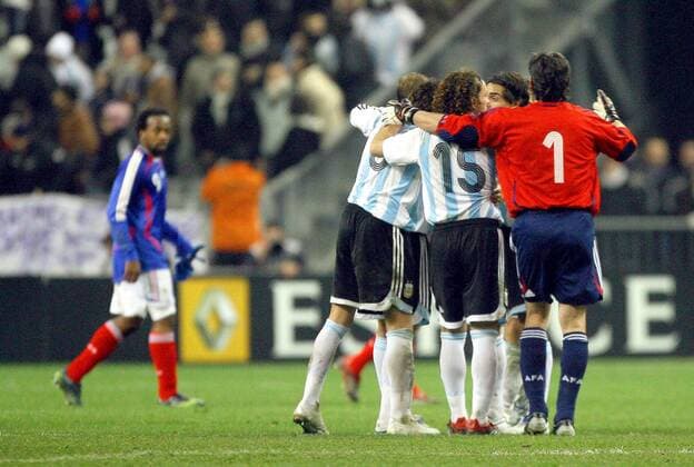 Fußball, Länderspiel, Frankreich - Argentinien 0:1
