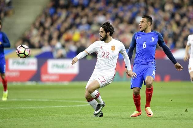 Fußball, Frankreich - Spanien