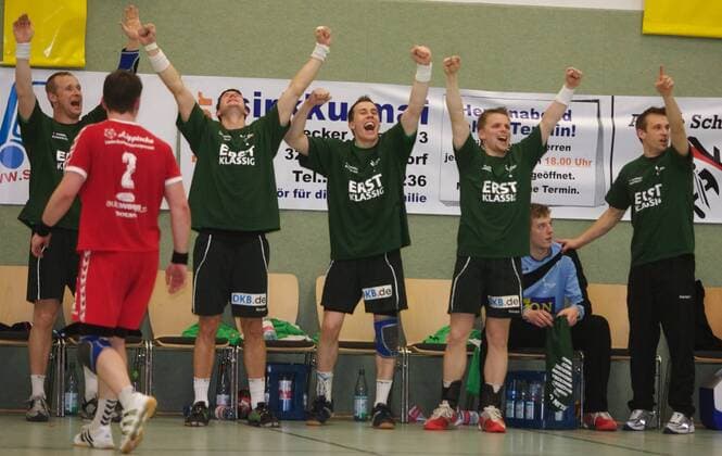 Handball, 2. BL, Füchse Berlin feiern Aufstieg in die 1. Bundesliga