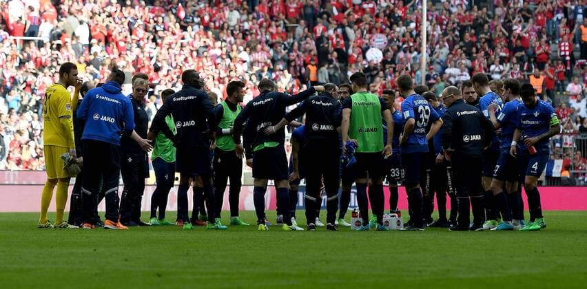 Fußball, SV Darmstadt 98 verabschiedet sich aus Bundesliga