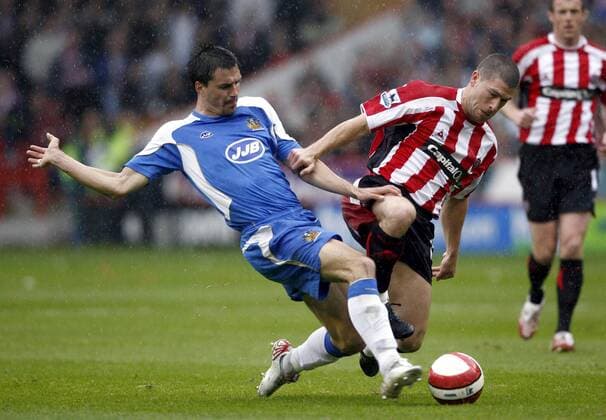 Fußball, England, Premier League, Sheffield United - Wigan Athletic 1:2