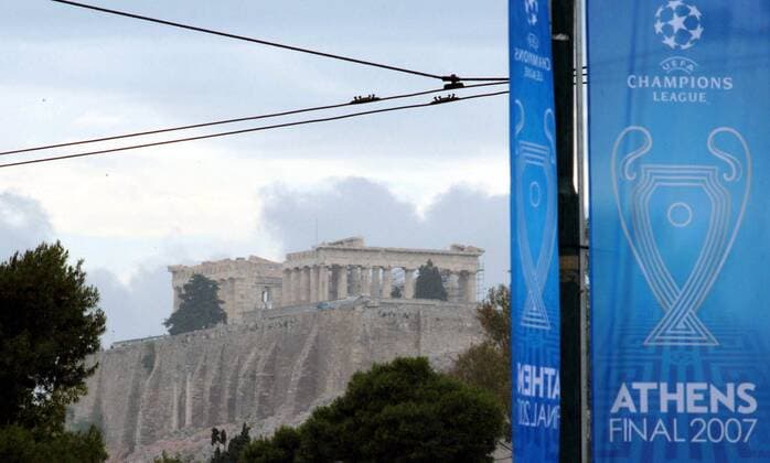 Fußball, Champions League, Athen vor dem Finale