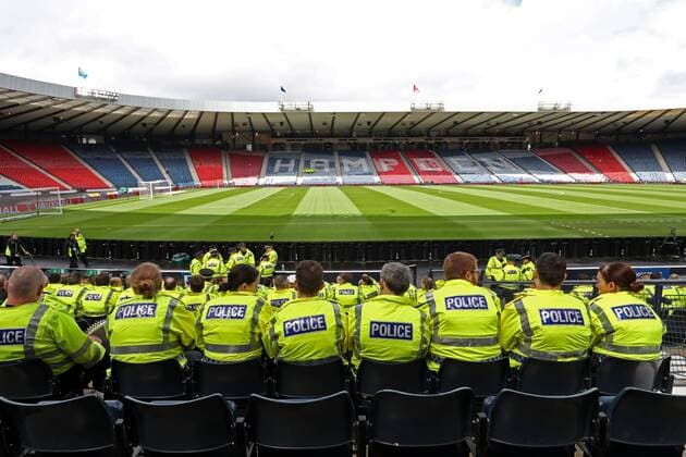 Fußball, WM Quali, Schottland - England, Sicherheitsvorkehrungen am Hampden Park