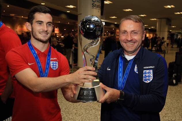 Fußball, U20 WM, Sieger England am Flughafen Birmingham