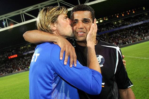 Fußball, Frankreich, Abschiedsspiel von Sonny Anderson