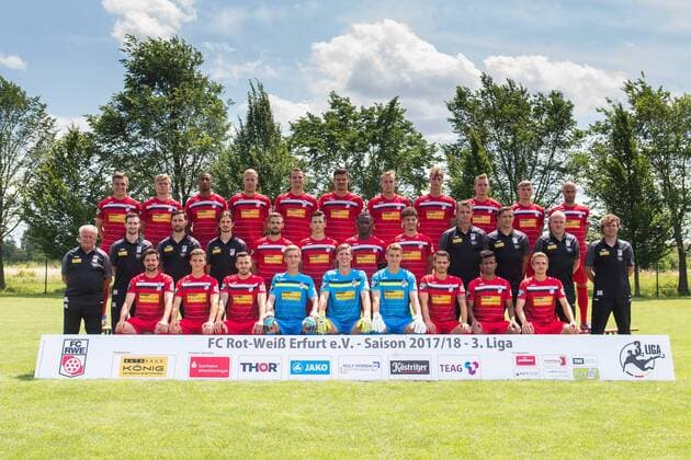 Fußball, 3. Liga, Rot Weiß Erfurt Porträttermin