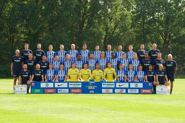Fußball, Hertha BSC Porträttermin
