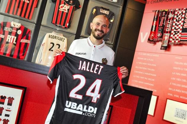 Fußball, OGC Nizza präsentiert Neuzugang Christophe Jallet