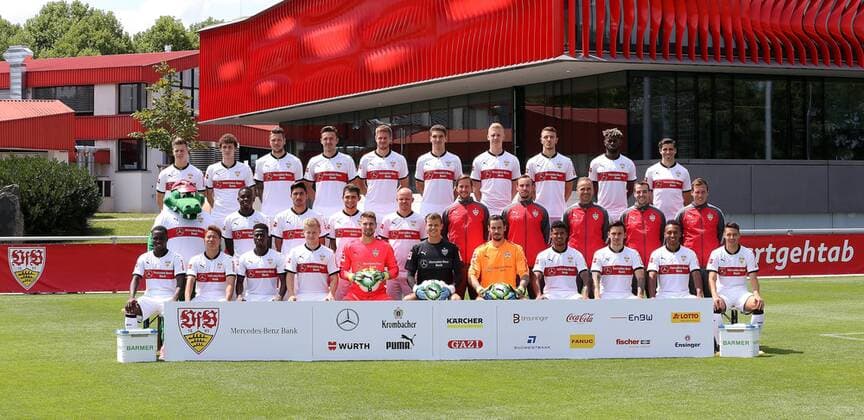 Fußball, VfB Stuttgart Porträttermin