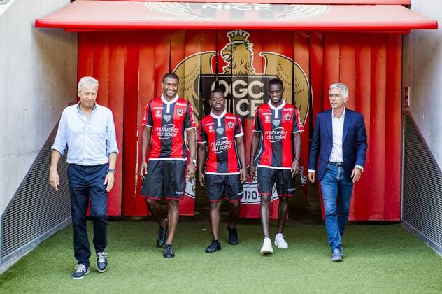 Fußball, OGC Nizza präsentiert Neuzugänge