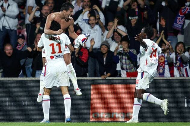 Fußball, Frankreich, Ligue 1, Olympique Lyon - UC Le Mans 3:2