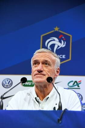 Fußball, Frankreich Pressekonferenz
