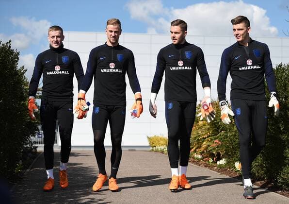 Fußball, England Training