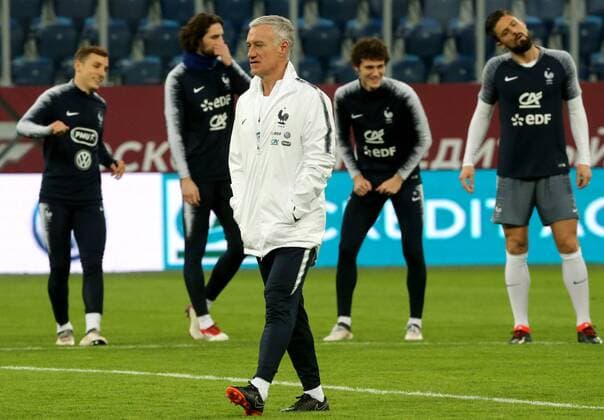 Fußball, Frankreich Training