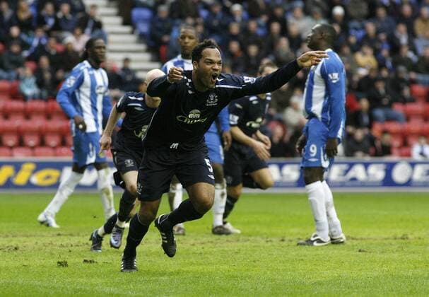 Fußball, England, Premier League, Wigan Athletic - FC Everton 1:2