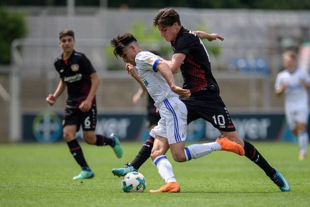 Fußball, U 17 Bundesliga West, Bayer 04 Leverkusen - FC Schalke 04