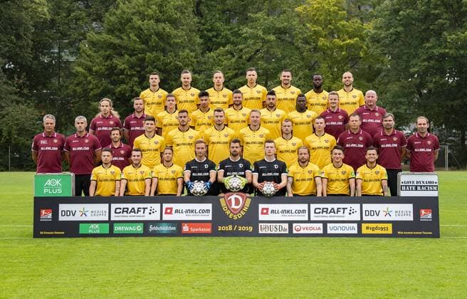 Fußball, 2. BL, Dynamo Dresden Porträttermin