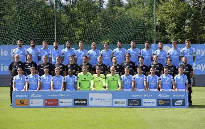 Fußball, 3. Liga. TSV 1860 München Porträttermin