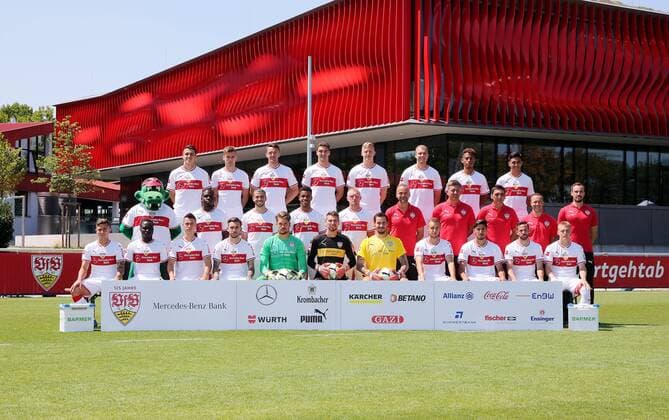 Fußball, VfB Stuttgart Porträttermin