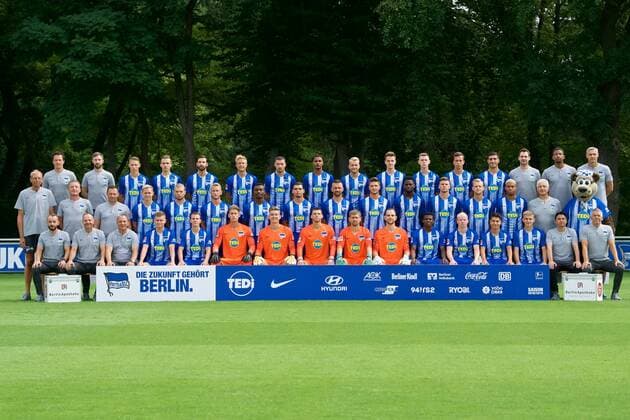 Fußball, Hertha BSC Porträttermin