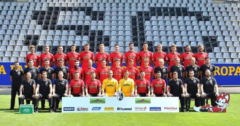 Fußball, SC Freiburg Porträttermin