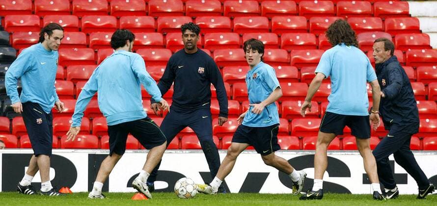 Fußball, Champions League, Training FC Barcelona in Manchester