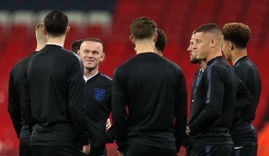 Fußball, Länderspiel, England - USA, vor Spielbeginn