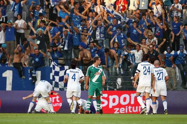 Fußball, Champions League Qualifikation, Rapid Wien - Anorthosis Famagusta 3:1, Famagusta durch das 3:0 im Hinspiel weiter