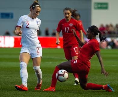 Fußball, Damen Länderspiel, England - Kanada