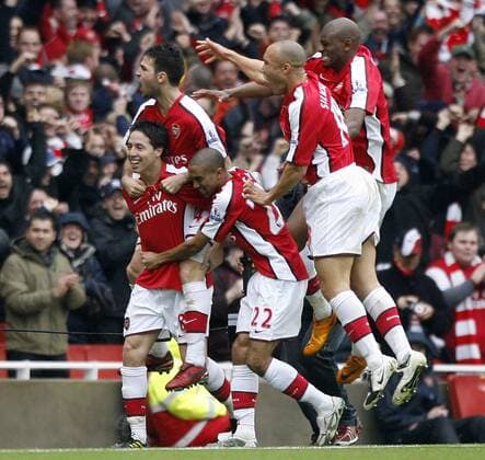 Fußball, England, Premier League, FC Arsenal - Manchester United 2:1