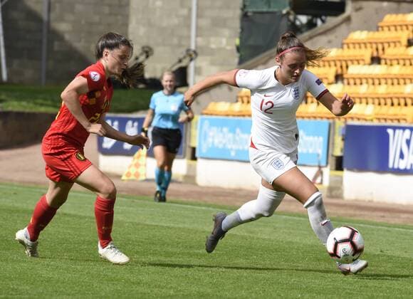 Fußball, Damen U19 EM, Belgien - England