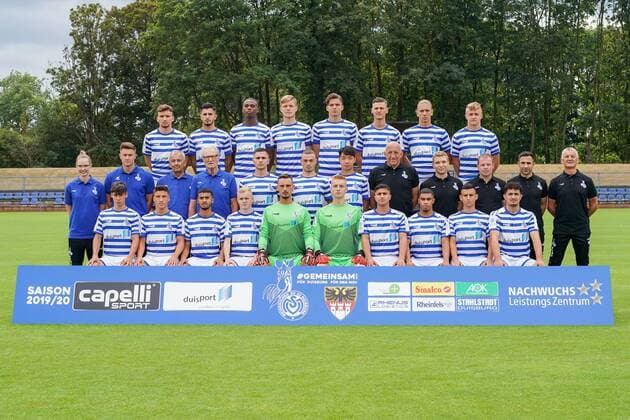Fußball, MSV Duisburg U19 Porträttermin 2019 2020