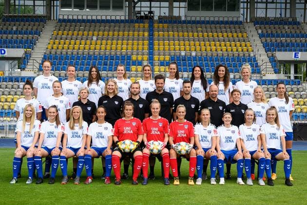 Fußball, Damen, 1. BL, FF USV Jena Porträttermin 2019 2020