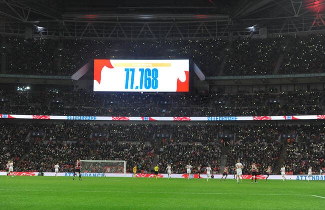 Fußball, Damen, Länderspiel vor Rekordkulisse: England - Deutschland