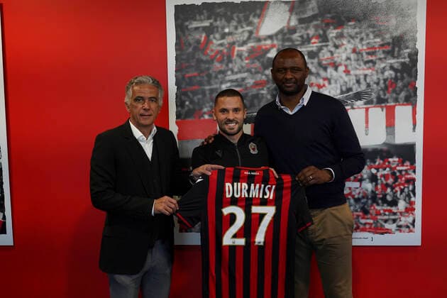 Fußball, OGC Nizza präsentiert Neuzugang Riza Durmisi